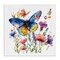 Stupell Industries Blue Toned Butterfly Garden Canvas Wall Art Design by LSR Design Studio